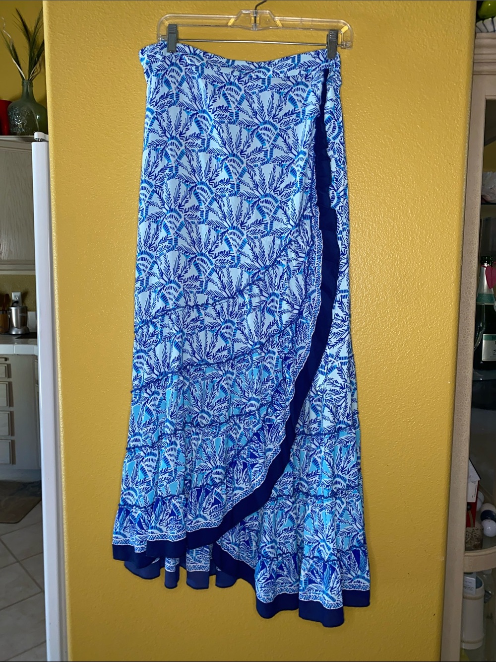 Lilly Pulitzer Floral Wrap Maxi Skirt
